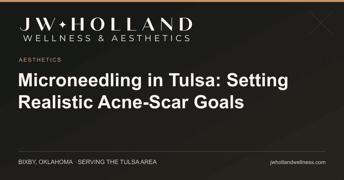 Microneedling in Tulsa: Setting Realistic Acne-Scar Goals