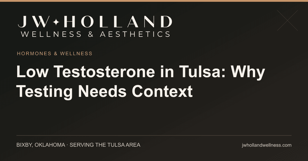 Low Testosterone in Tulsa: Why Testing Needs Context